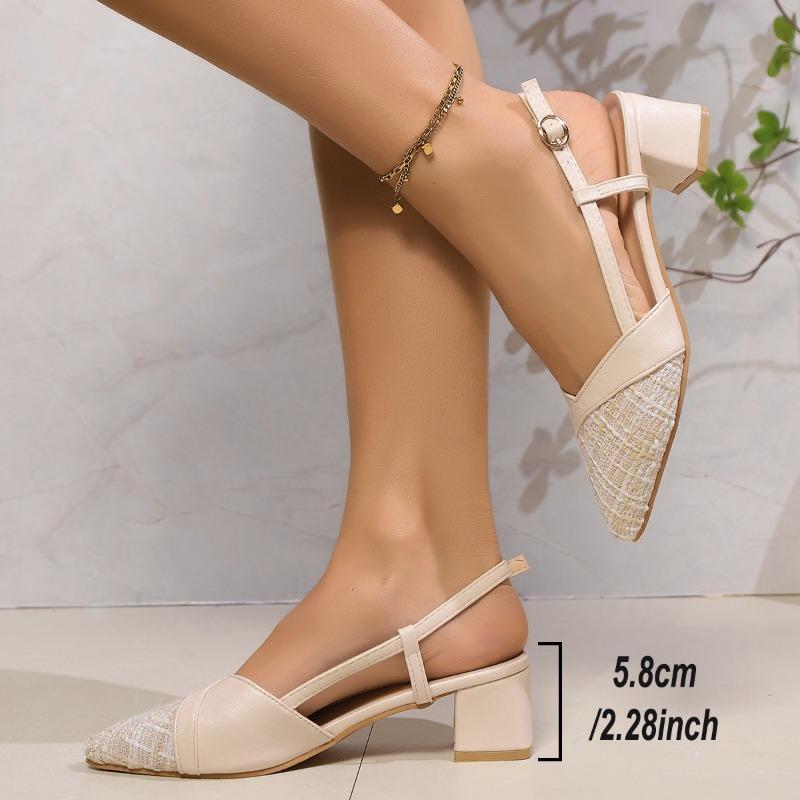 Горячая Распродажа обуви для женщин Baotou женские сандалии модные с пряжкой на ремешке офисные и карьерные летние сандалии больших размеров на каблуке