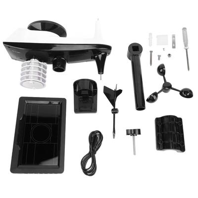 Часы с прогнозом погоды с дождемером, скоростью и направлением ветра, атомные часы, цветной ЖК-дисплей, погода, температура, влажность