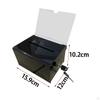 Acrylic Donation Box Ballot Lockable Transparent Portable Comment Voting Raffle for