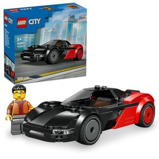 LEGO City EV Supercar 60486 Toy Boys Girls Birthday Present Block Educational 5 Years Old 6 7 8 Vehicle Car Miniature 109 Pieces