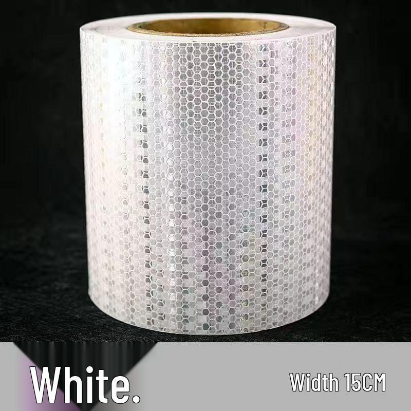 Флуоресцентная светоотражающая защитная лента: Ширина 5 см, 10 см, 15 см для ночного движения, предупреждение о столкновении