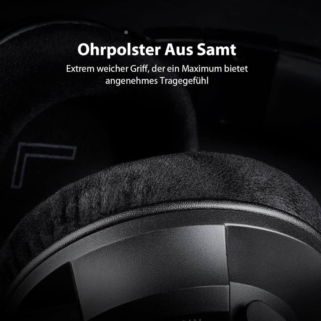 M80 Открытые студийные наушники с кабелем, накладные наушники с сопротивлением 250 Ом, мониторные наушники 80 для микширования, мастеринга, редактирования, бархатные амбушюры, съемный кабель