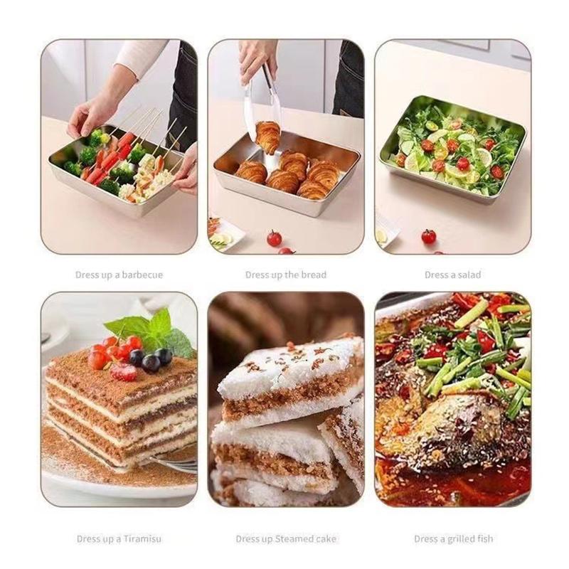 1 шт., ящик для хранения продуктов из нержавеющей стали с пластиковой крышкой, коробка для хранения свежести продуктов, ящик для пикника