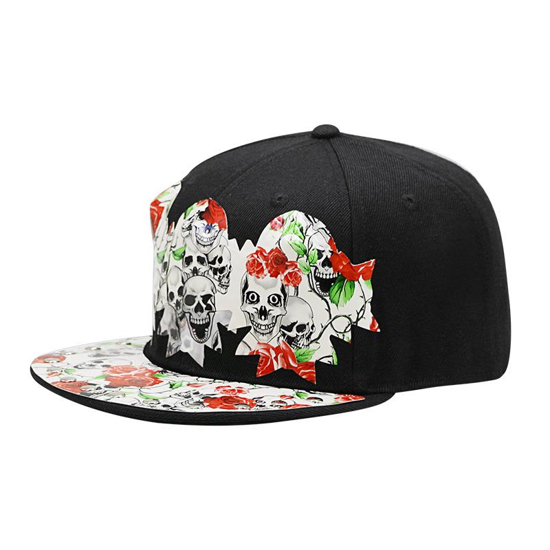 Мужские Шапки Хип-Хоп Snapback Модные Заклепки Бейсболки Уличные Танцы Модная Мужская и Женская Плоская Кепка