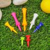 Sports Part Colorful Training Practice Accessories Golfer Ball Tees Holder Rubber Golf Tees Durable