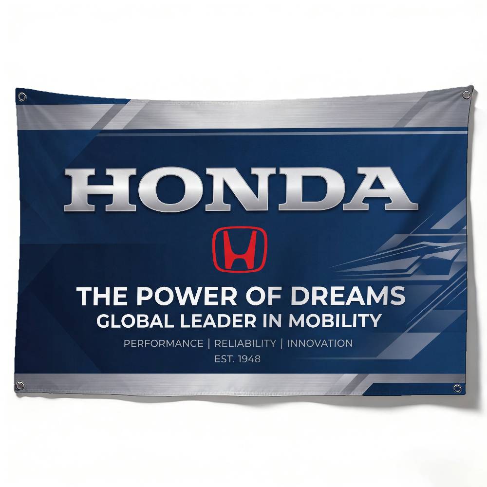 ZLQ4 FOR HONDA RACING Flag 120g Brushed Polyester Sublimation Printing Durable Hanging Flag For Home Decor Event Graduation Gift
