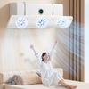With 3 Fans Adjustable Air Vent Baffle Ceiling Vents Conditioner Baffle AC Vent Baffle  For Bedroom