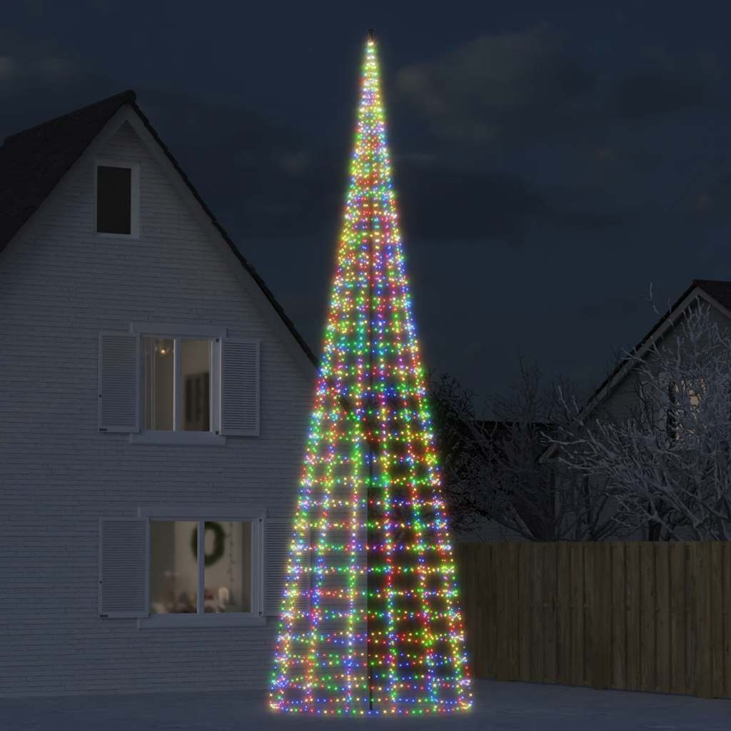 LED Christmas Tree 3000 LEDs Multi Color 800 cm