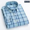 Рубашки с длинным рукавом из хлопка и льна для мужчин, деловая повседневная клетчатая рубашка, мужская дышащая летняя рубашка с передним карманом