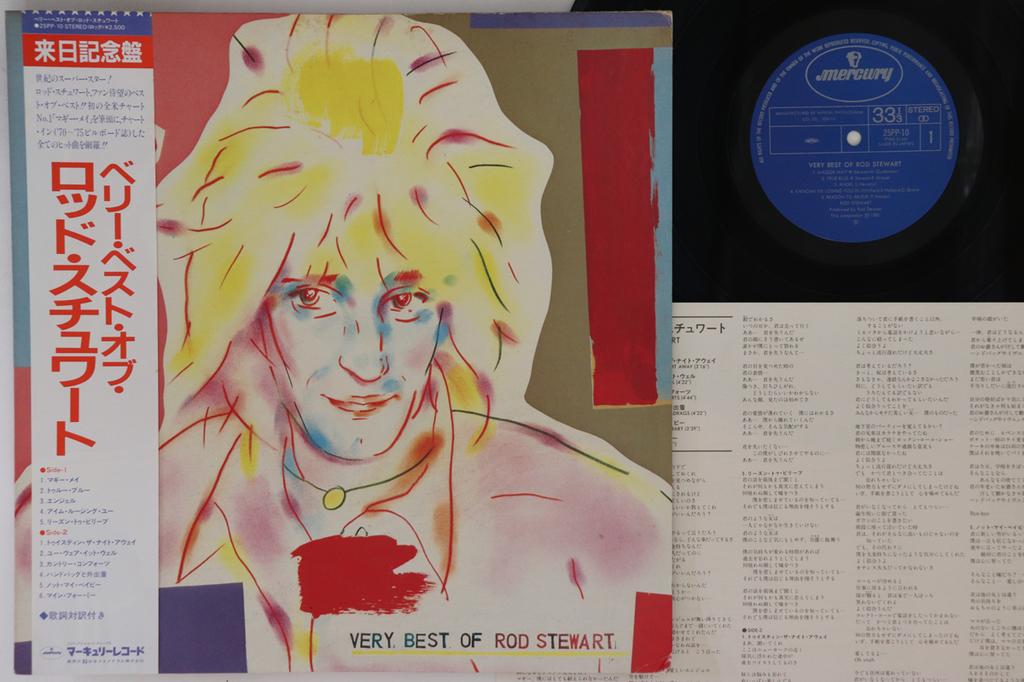 LP Record ROD STEWART - Very Best Of Rod Stewart 25PP10 MERCURY 1981 Japan Obi Rock Used