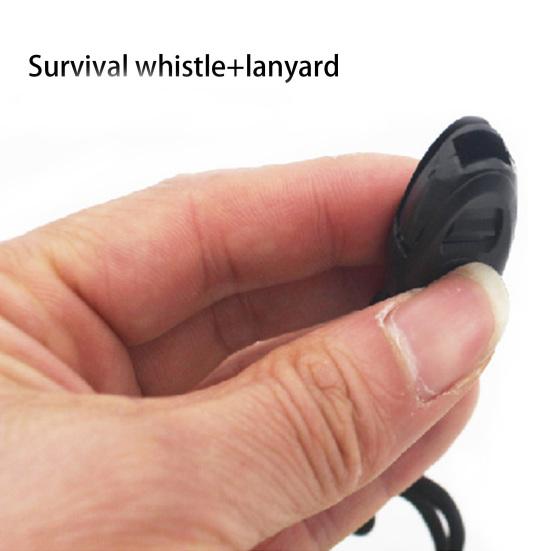 Multifunctional Signal Mirror with Compass Whistle Lanyard Good Reflection Effect Acrylic Emergency Rescue Survival Mirror SOS First Aid Accessories