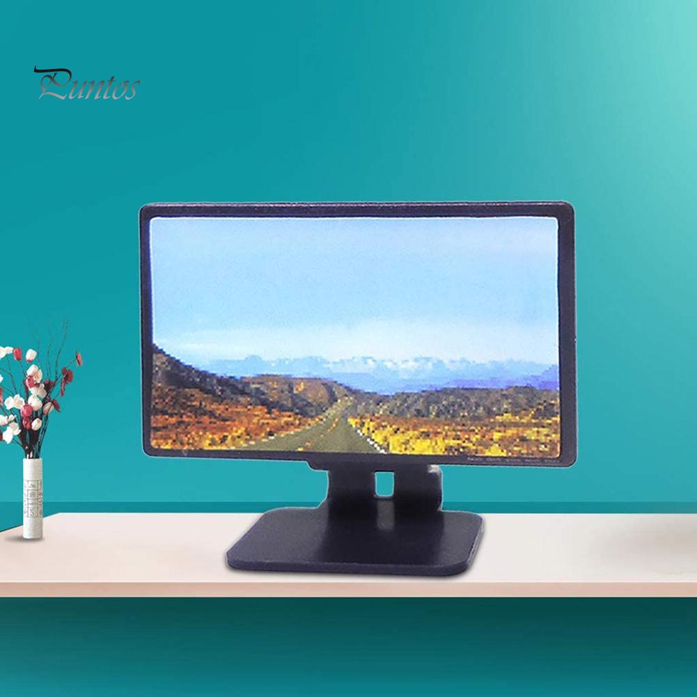 Puntos Миниатюрная детская пластиковая реалистичная модель 1/12 телевизора для кукольного домика