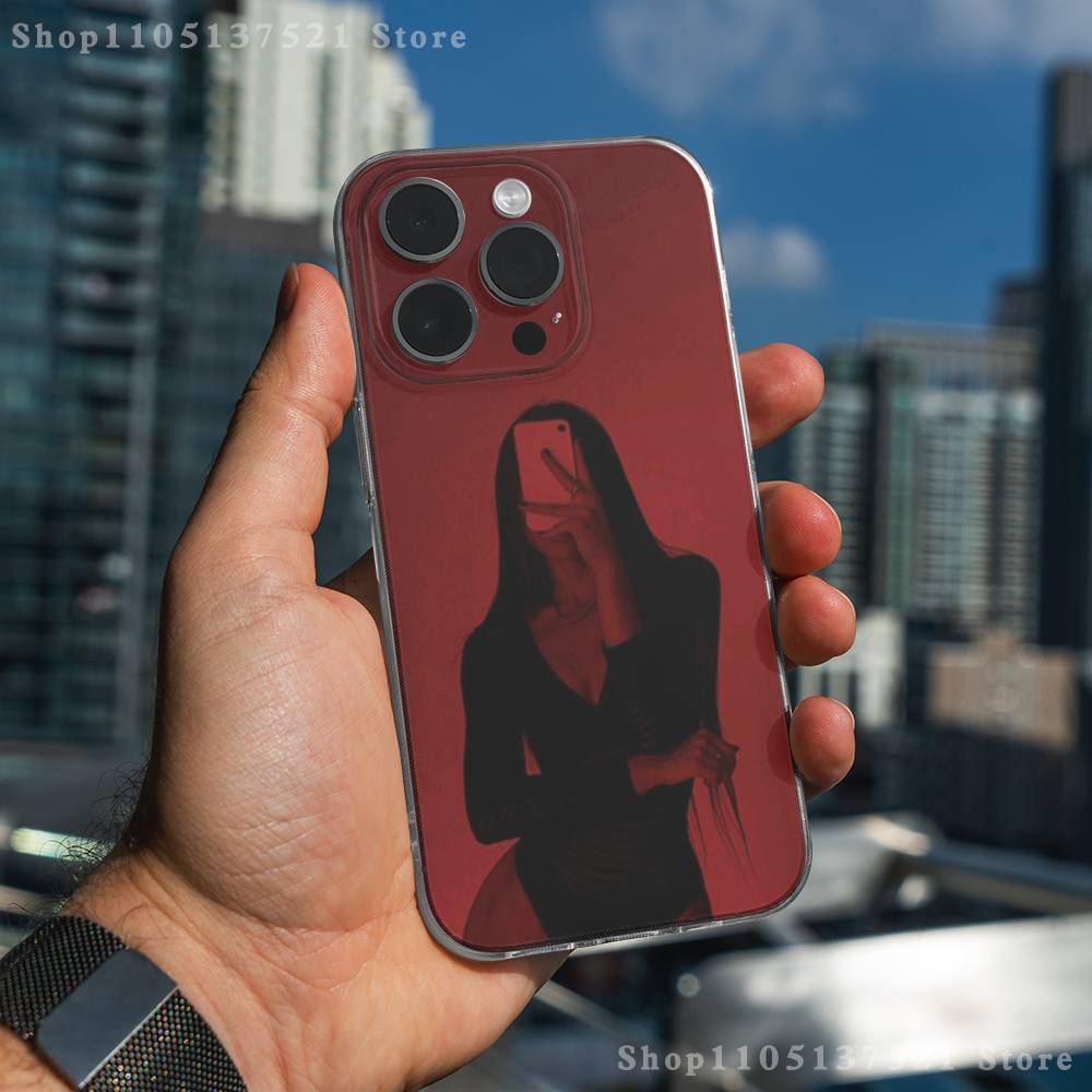 Hot Singer K-Kali Uchis Phone Case For iPhone 17,16,15,14,13,12,11 Pro,Max,Plus,X,XS,XR,SE4,E Mini Transparent Soft Cover