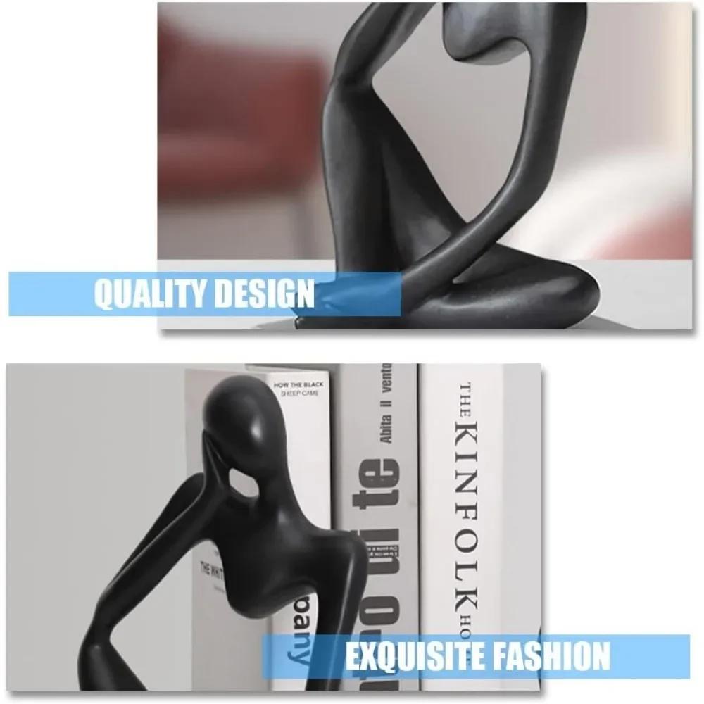Vilead Nordic Abstract Sculpture Thinker Statue Resin Woman Figurine Office Home Decoration Accessories Decor Crafts Modern Art