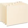 Staples A-Z Index File Guide, Letter, Manila, 25/Set