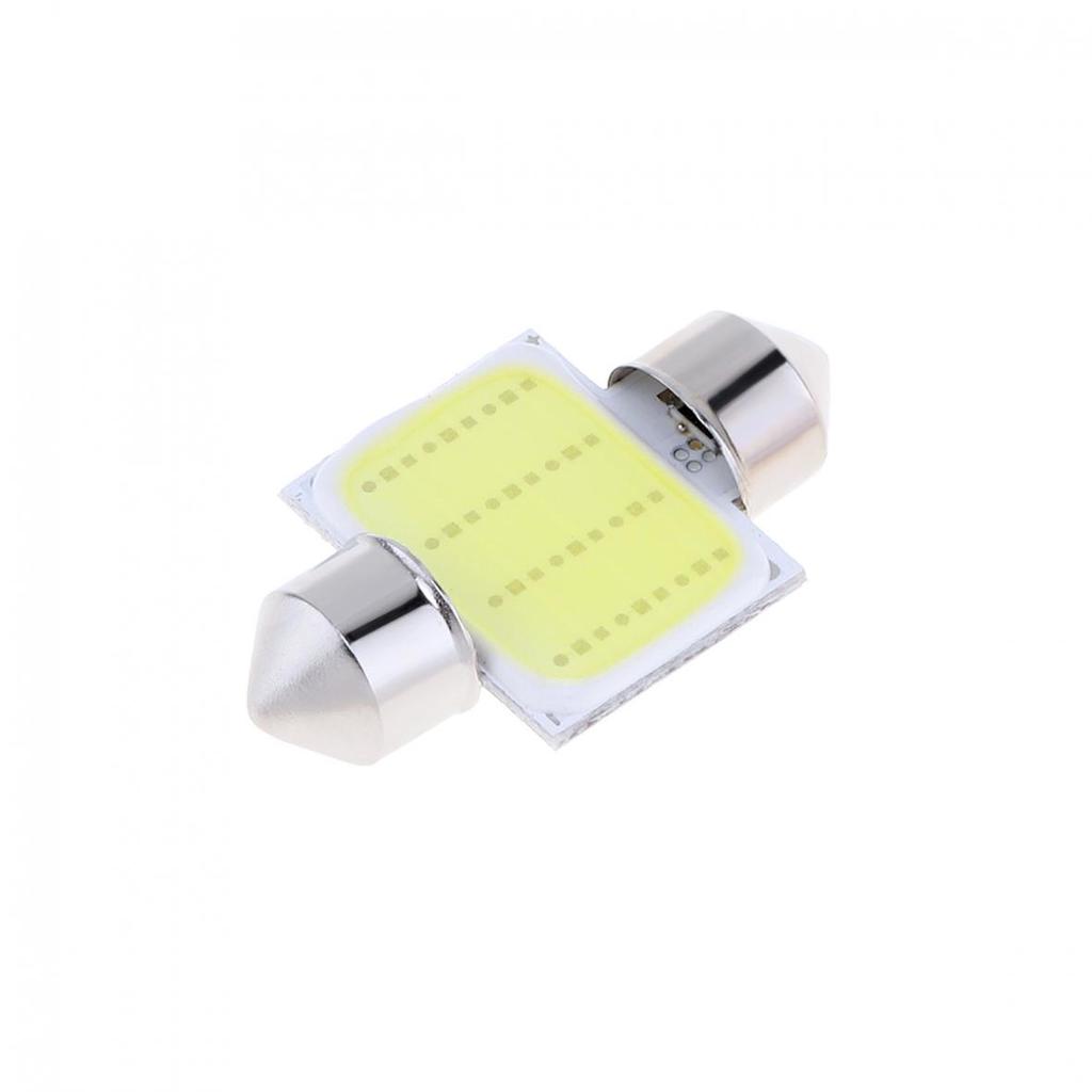 2 шт., белые, 31 мм, 12-SMD, 12 В, COB светодиодные лампы для интерьера автомобиля, купольная карта, DE3175