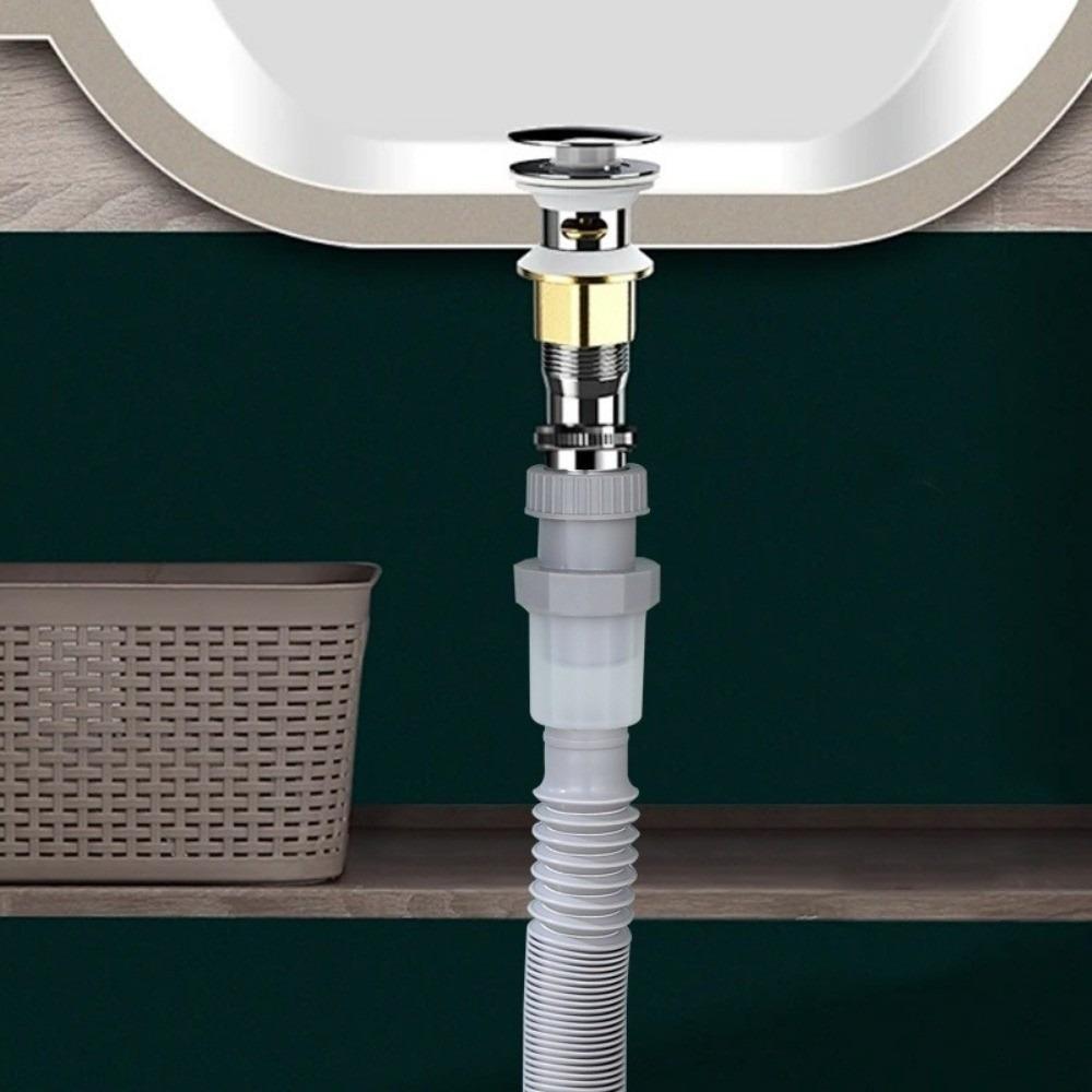 Расширяемая дренажная труба Пластиковый дренажный шланг Гибкая дренажная труба Раковина умывальника