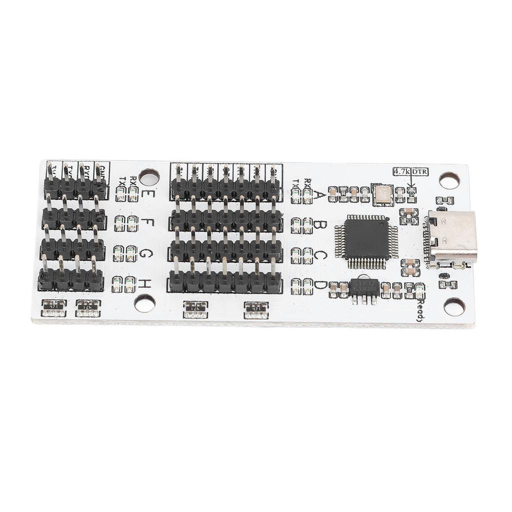 USB to 8 Way TTL Serial Adapter Module 3.3V CH348 Independent Control 1200bps to 6Mbps Type C to TTL Serial Converter