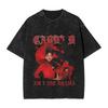 Cardi B Vintage Men T Shirt Washed  Creative Tees Short Sleeve Round Neck Tshirts 100 Cotton Gift Clothes