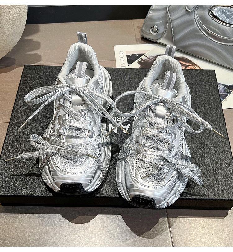 Casual Comfortable Trendy Flats Thick Sole Increased Height Versatile Sports Shoes New Casual Sports Running Shoes Size 35-40