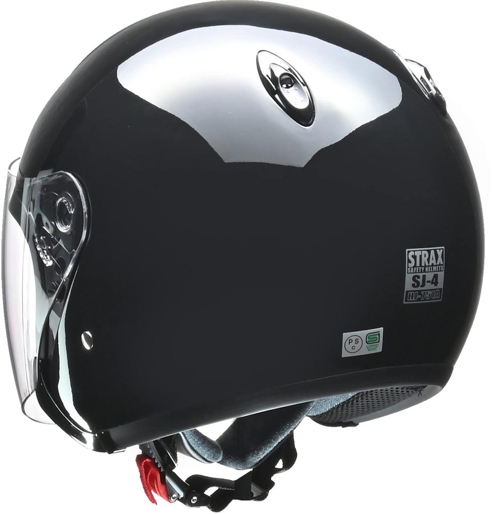 LEAD Motorcycle Helmet Jet STRAX Black BIG Less Than SJ-4 63~64cm