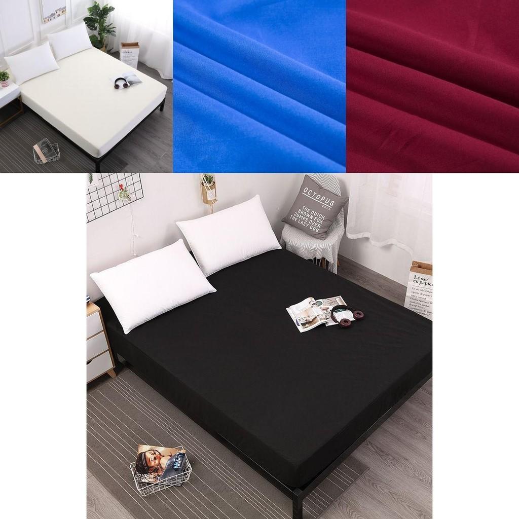 Дышащая Пыленепроницаемая Простыня на Резинке Однотонный Защитник Матраса для Максимального Комфорта