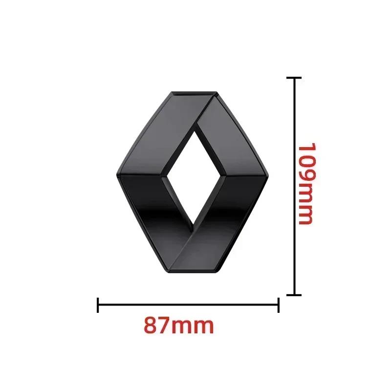 For Renault 2026 New Hub Caps ABS Car Modification Logo Sticker Car Hood Front Bonnet Grill Rear Trunk Decal For Renault Clio 4 