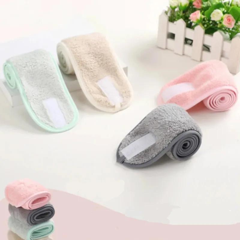 Аксессуары для волос, Макияж Полотенце для волос, Регулируемая повязка на голову, Эластичная повязка на голову, Салонная повязка на голову, Шапочка для душа, 1 шт. Женская