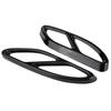 Set of 2 Black Exhaust Pipe Cover Trims for GLC C C207 Coupe Mercedes-Benz E-Class 2014-2017 (Black)
