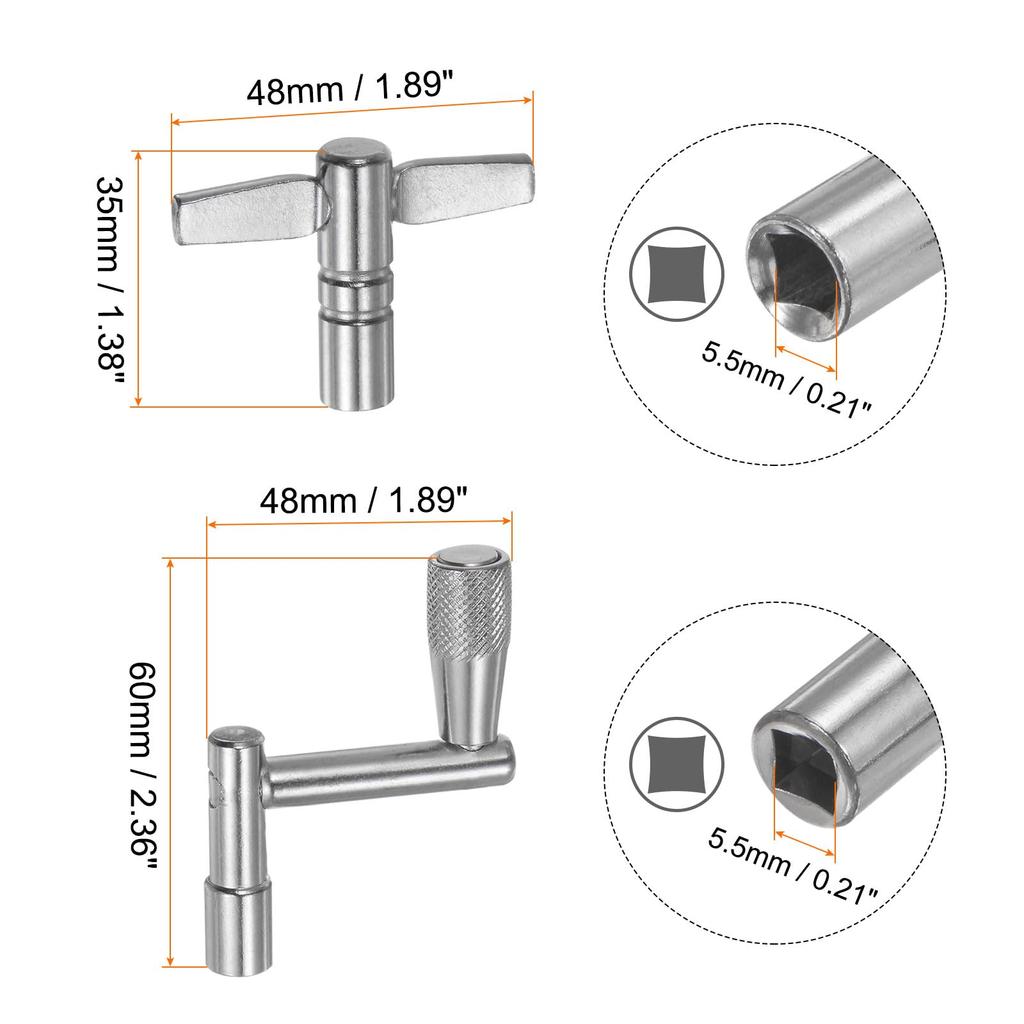 Uxcell Drum Tuning Key Quick Release Drum Key Universal Drum Instrument Replacement 1 Set