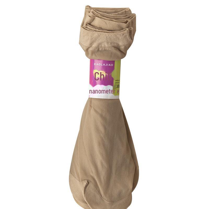 Женские хрустальные короткие носки – Весенне-летние тонкие, износостойкие, антизатяжки, черные и телесные хлопковые, бесшовные невидимые носки средней длины.