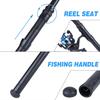 Полный набор аксессуаров для катушки для удочки, 154 см, дорожная телескопическая удочка с набором спиннинговых катушек