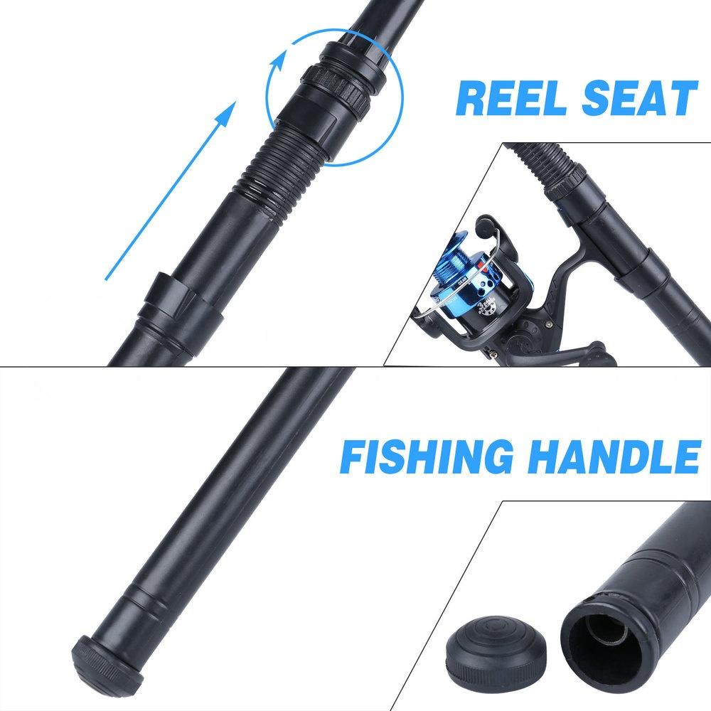 Полный набор аксессуаров для катушки для удочки, 154 см, дорожная телескопическая удочка с набором спиннинговых катушек
