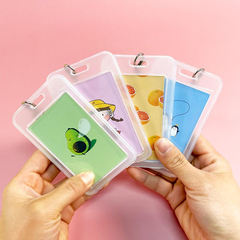 5/10 шт. прозрачный держатель для карт универсальный прозрачный водонепроницаемый защитный чехол унисекс рабочий чехол для удостоверения личности