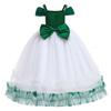 Girls Long Tulle Princess Dress Kids Party Gown 3-8 Yrs Christmas Performance Wedding