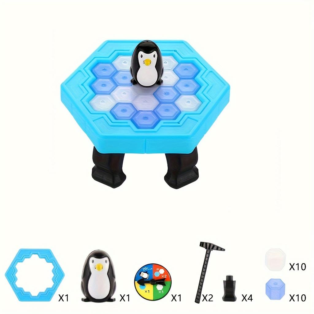 Спасите пингвина, сломайте лед, пингвины ловушка на льду игрушка ледокол, Спасите пингвина на льду игра, пингвин сломайте лед детские головоломки настольные игры с кубиками льда