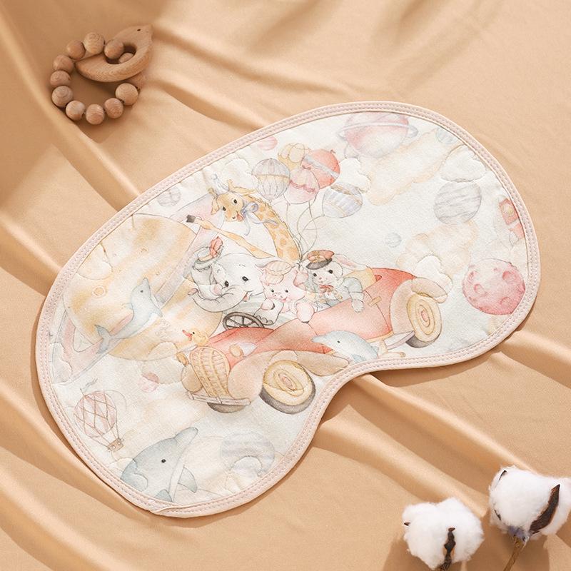 Newborn Breathable Cotton Anti-Spit-Up Pillow with Class A Gauze