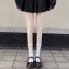 Черно-белые носки из телячьей кожи, однотонные жемчужные носки Fairy Pearl, носки Loli Ins Tide из чистого хлопка Jk Medium Tube Socks, весна и осень