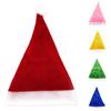 Santa Hat for Women Men Plush Velvet Christmas Hats Soft Holiday Dress-up Accessory for New Year Party Supplies