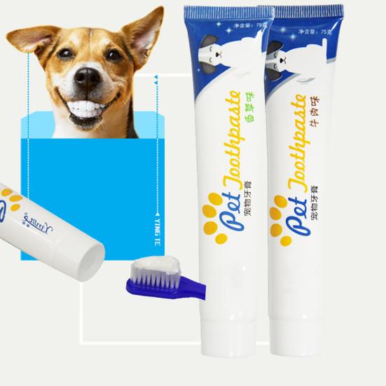Edible Dog Puppy Cat Toothpaste Teeth Cleaning Care Oral Pet Supplies