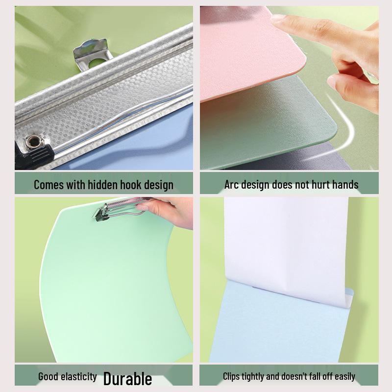 Папка-планшет А4 вертикальная: Пластиковый держатель для документов и блокнот для письма для студентов и офисных совещаний.