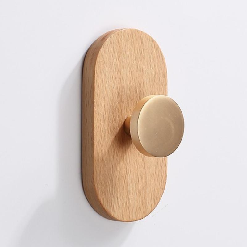 Wood Black Walnut Hook Modern Minimalist Coat Hook Closet Hanger Towel Hook Wall Organizer Hook Decorative For Home Kitchen