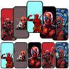 Для iPhone 16 15 Xiaomi Redmi Note 13 12 11 Pro Max X 9 14 Plus XR Samsung Galaxy A15 S24 S23 Huawei OPPO чехол для телефона Super Hero Deadpool Marvel