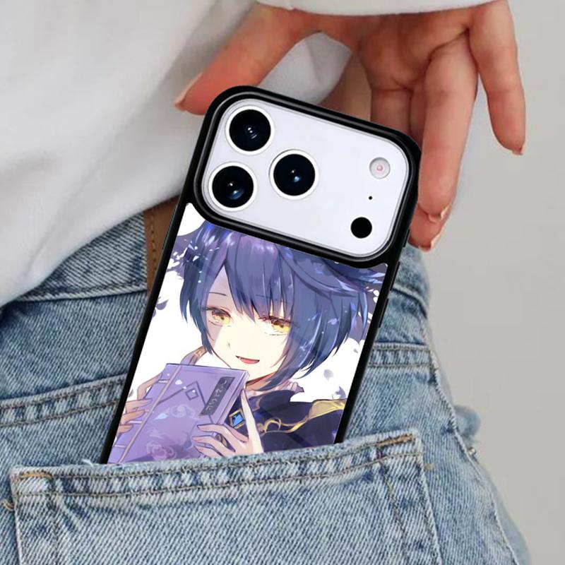 Genshin Impact Xingqiu Phone Case for iPhone 16e 15 14 13 12 17 Pro Max Plus Air 17pro Cover Coque