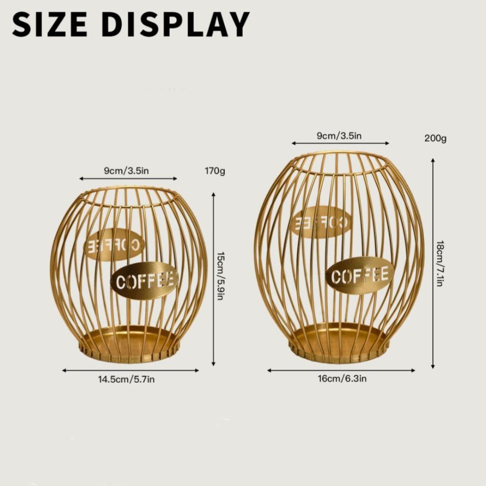 Large Capacity Coffee Pod Holder Coffee Pod Home Decoration Coffee Capsule Holder Storage Cup Coffee Creamer Container Gifts