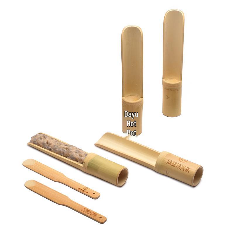Anvelo Bamboo Shrimp Paste Mold Spoon