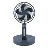 Desktop Folding Fan 3 Speeds USB Rechargeable Punch Free Electric Desktop Oscillating Fan for Home
