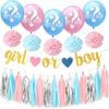 Украшения для вечеринки с указанием пола, баннер для мальчика или девочки, кисточка, композиция для детского душа