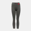 Myrta Fleece Leggings with Red Embroidered Heart Woman