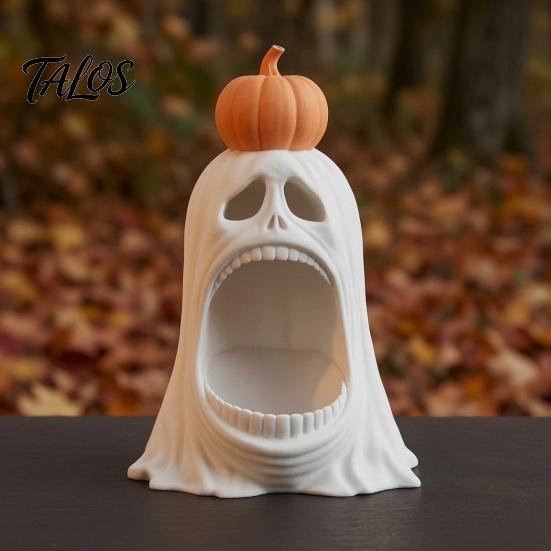 Большая Тыквенная Миска для Сладостей на Хэллоуин, 3D-печатный Открытый Держатель для Угощений, Декор для Вечеринки, Настольный Поднос для Угощений или Подарков, Креативный